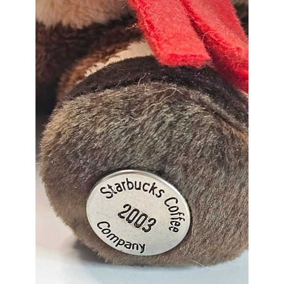 Starbucks Bearista Rudolph The Red-Nosed Reindeer Plush Toy 2003 Edition - Picture 9 of 16